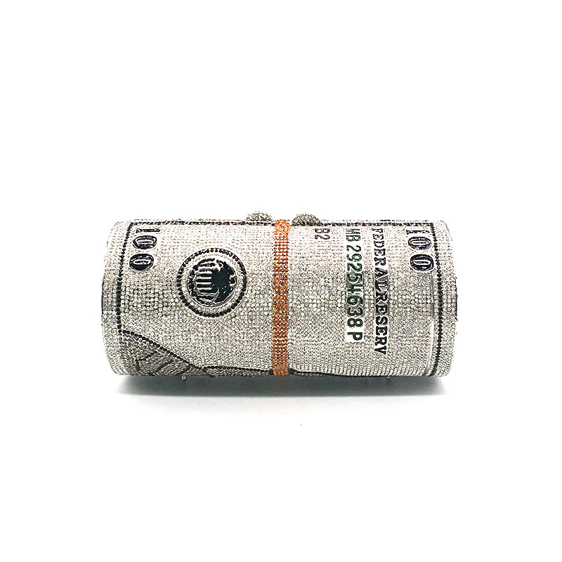 Roll Money Crystal Purse