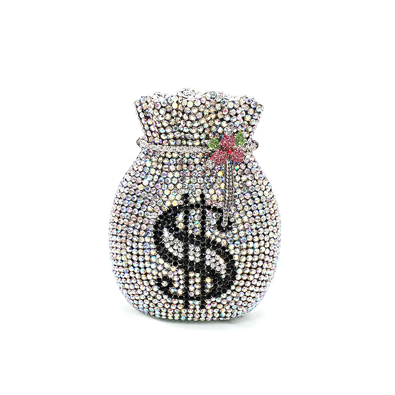 Rhinestone Money Clutch