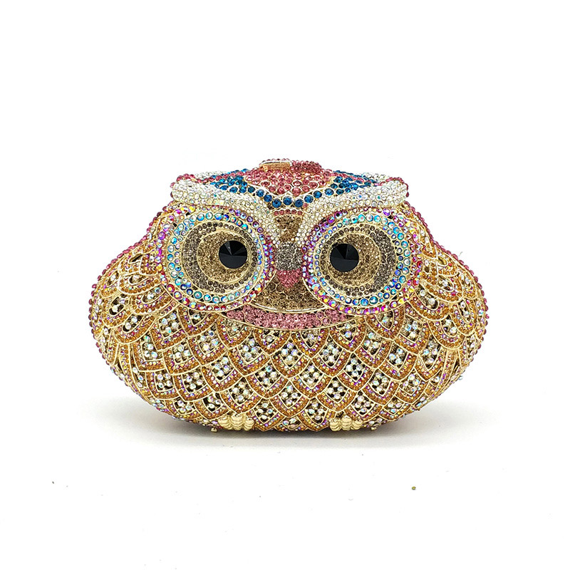 Owl Rhinestone Purse