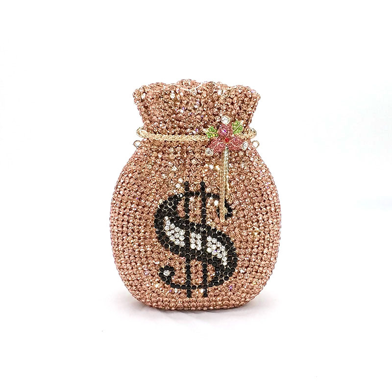 Rhinestone Money Clutch