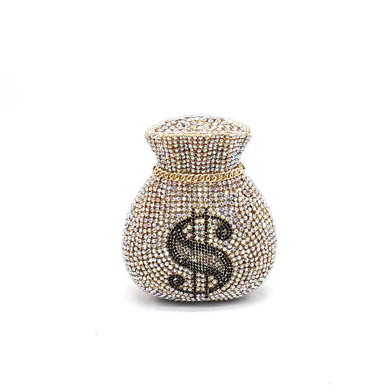 Money Rhinestone Purse