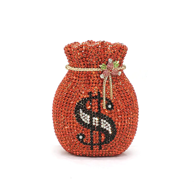 Rhinestone Money Clutch
