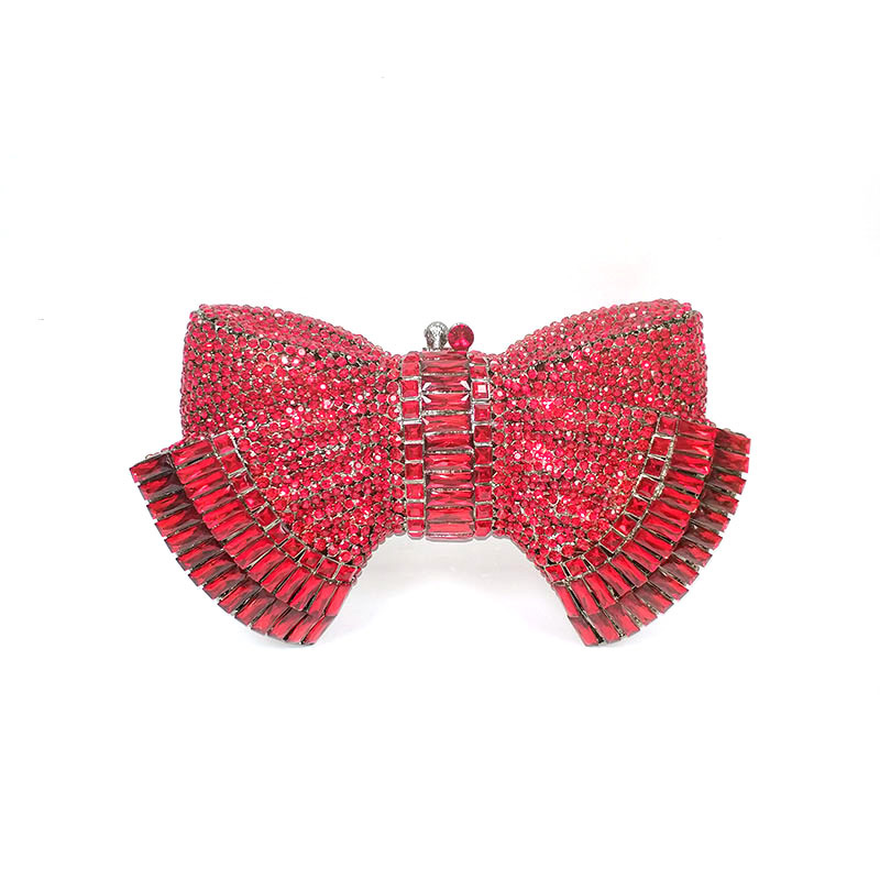 Lovely Bow Crystal Clutch