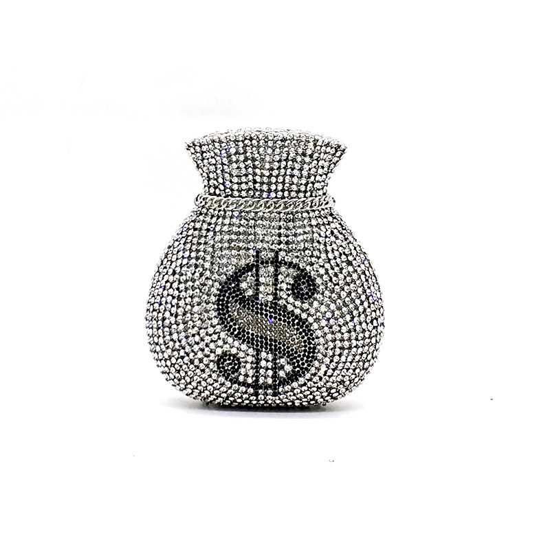 Money Rhinestone Purse