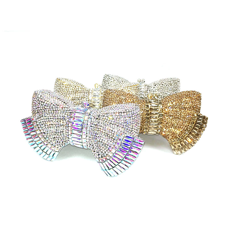 Lovely Bow Crystal Clutch