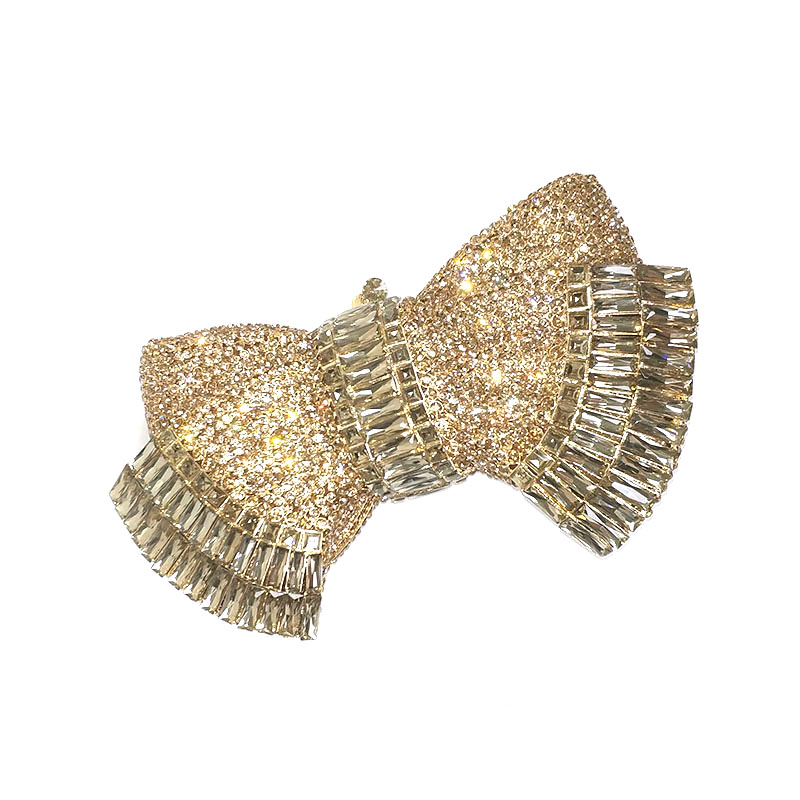 Lovely Bow Crystal Clutch