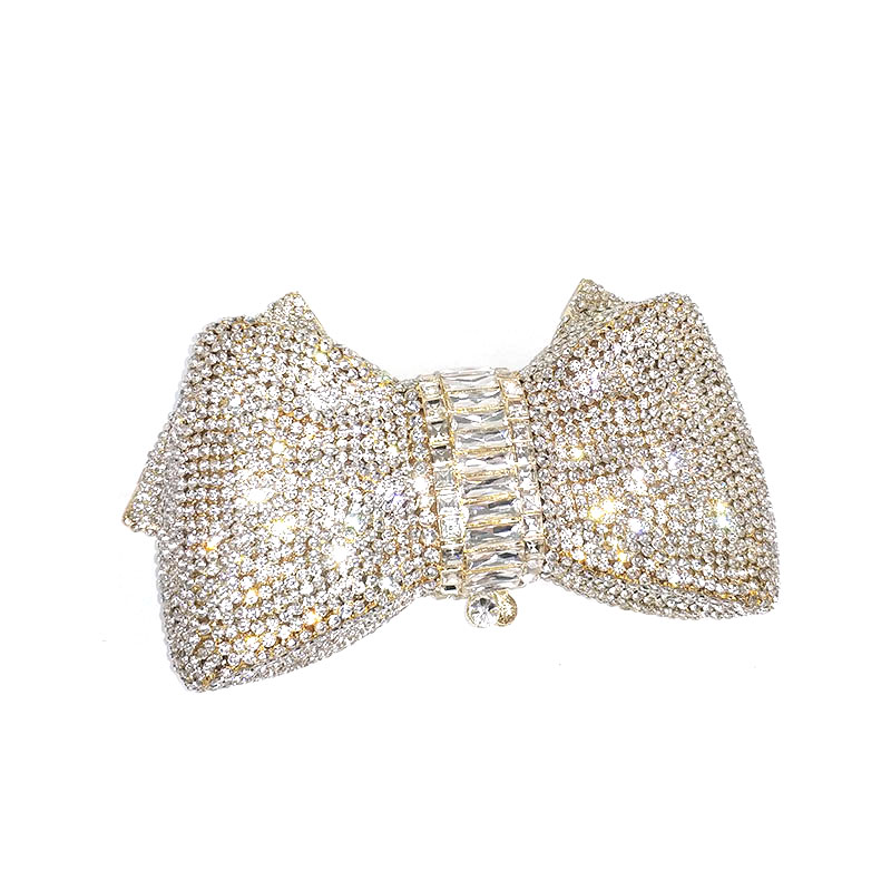 Lovely Bow Crystal Clutch