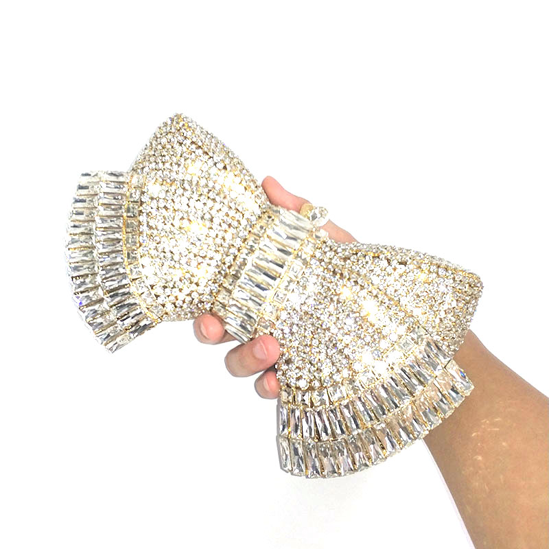 Lovely Bow Crystal Clutch