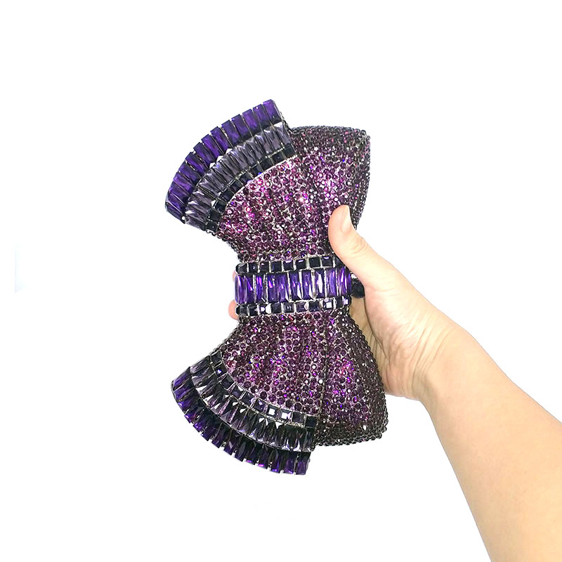 Lovely Bow Crystal Clutch