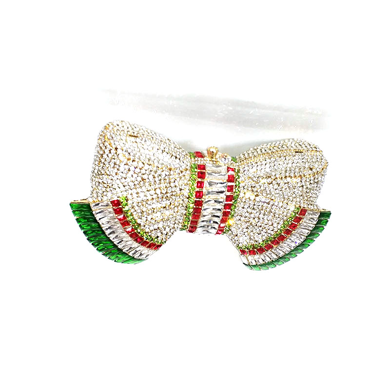 Lovely Bow Crystal Clutch