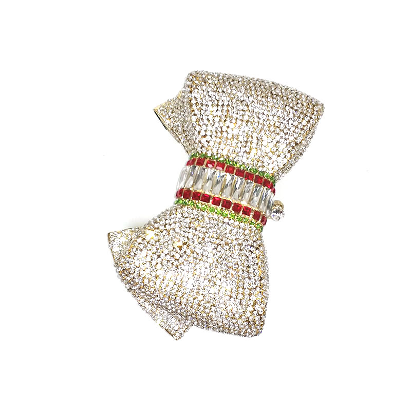 Lovely Bow Crystal Clutch