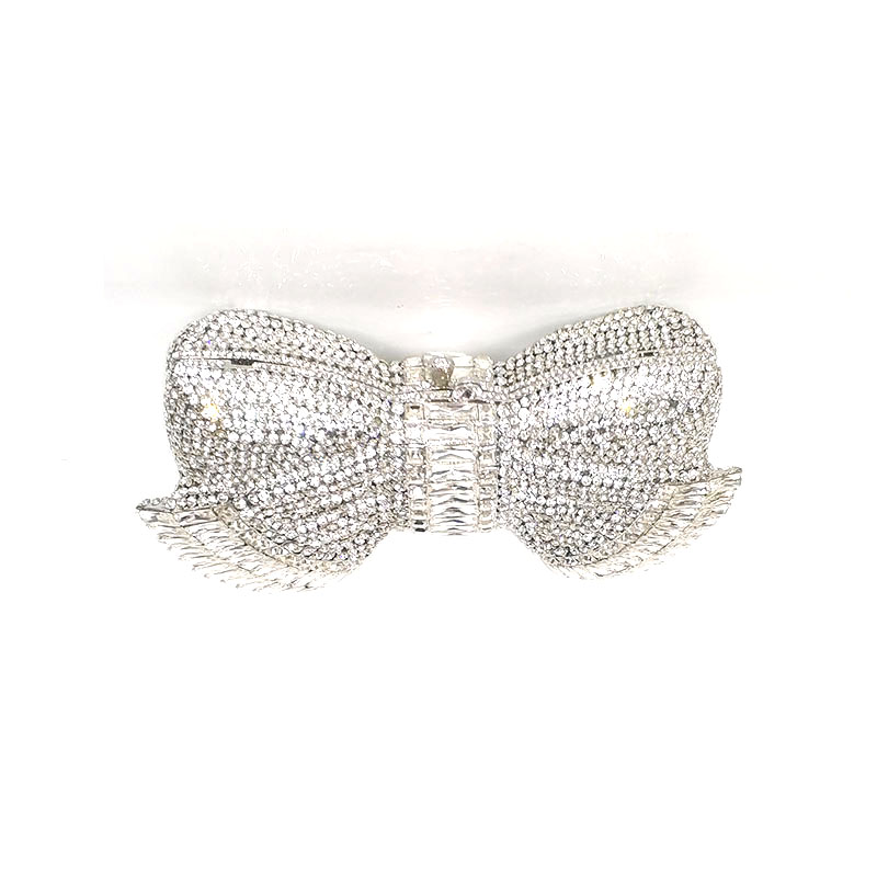 Lovely Bow Crystal Clutch
