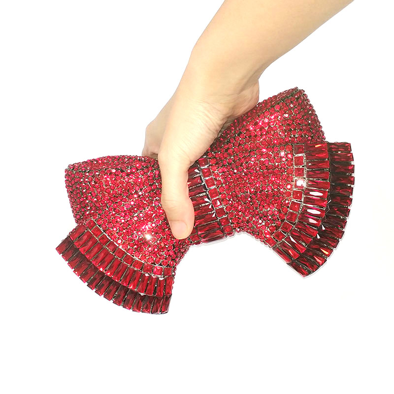 Lovely Bow Crystal Clutch