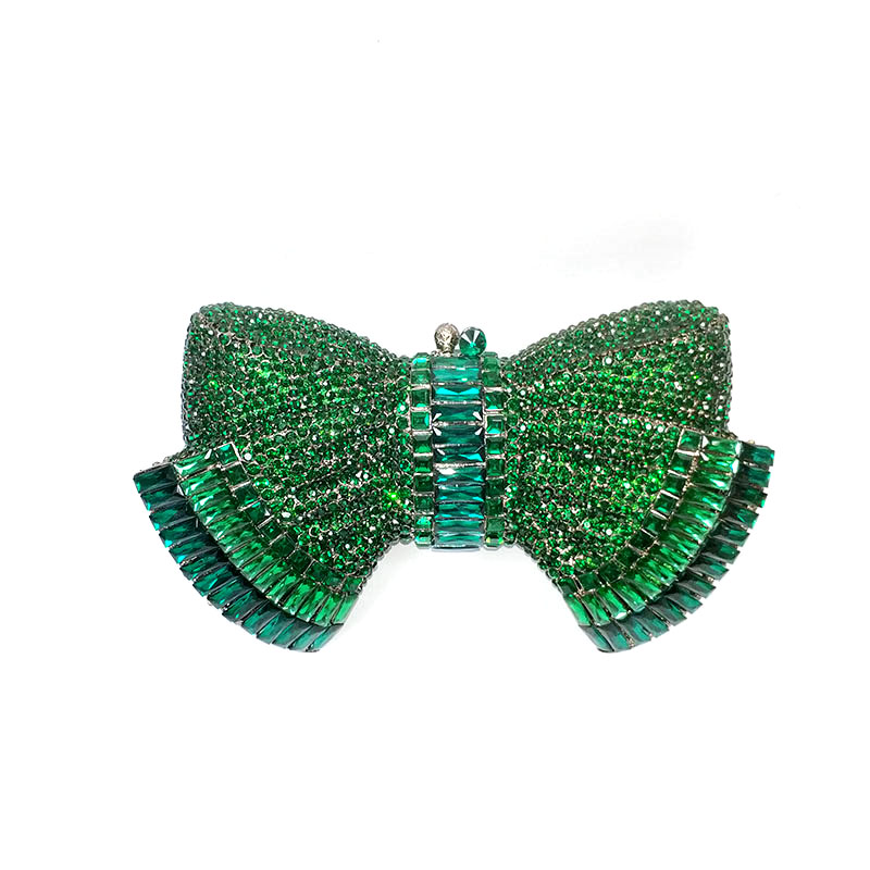 Lovely Bow Crystal Clutch