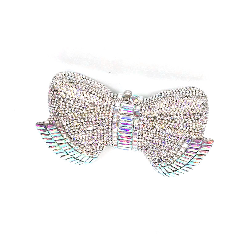 Lovely Bow Crystal Clutch
