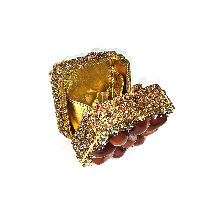 Rhinestone Square Purse