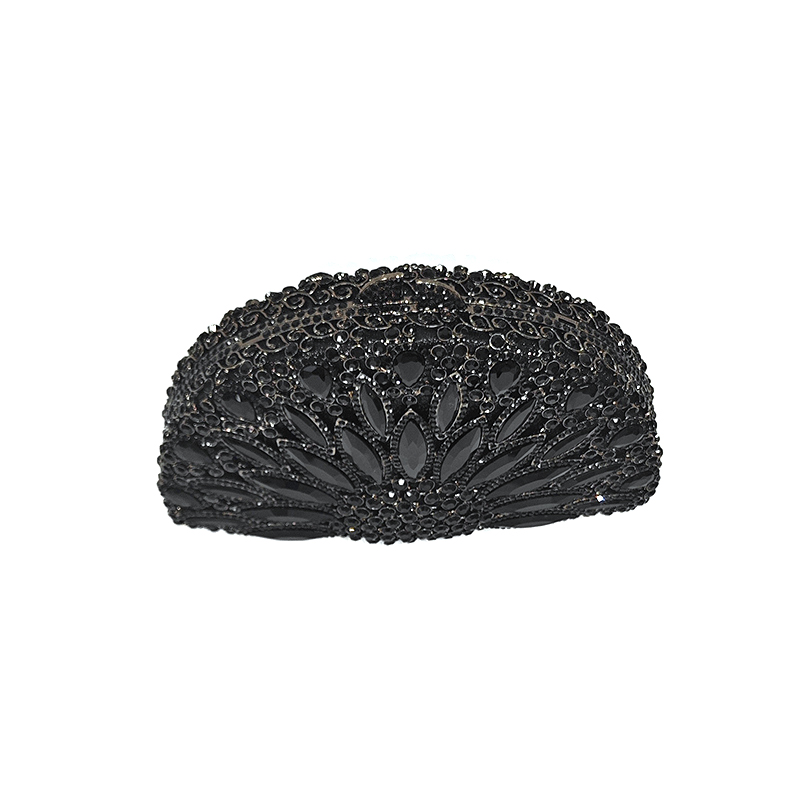 Crystal Fan-Shaped Evening Clutch