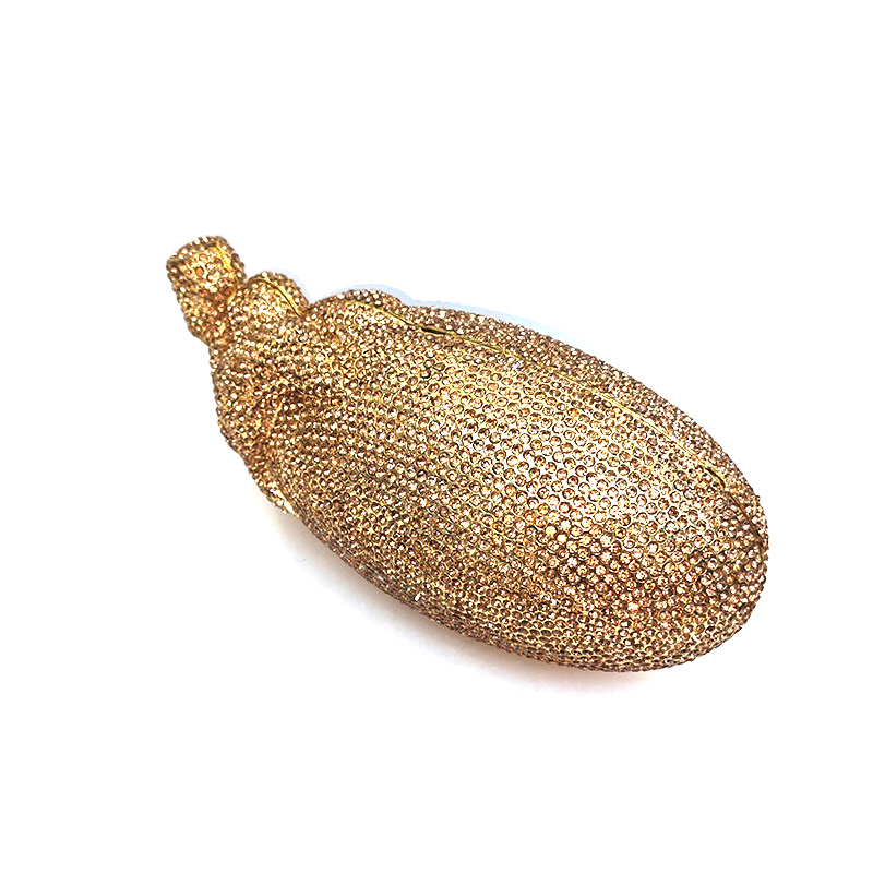 Sparkly Eggplant Clutch 