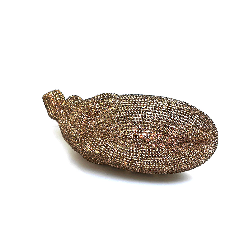 Sparkly Eggplant Clutch 