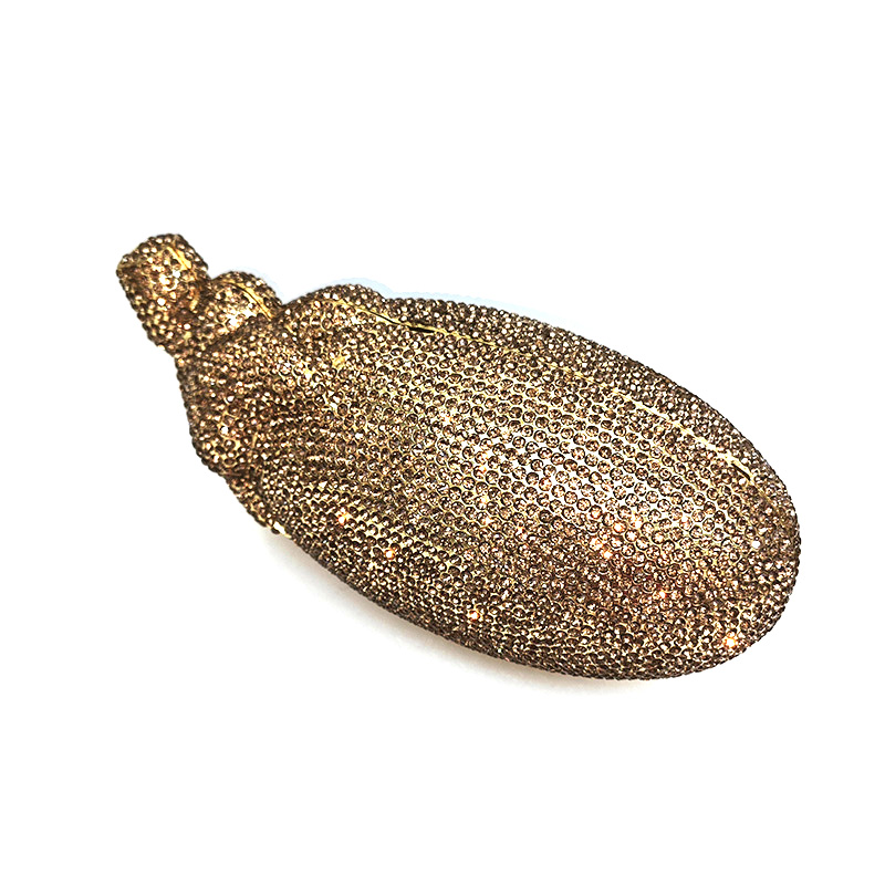 Sparkly Eggplant Clutch 