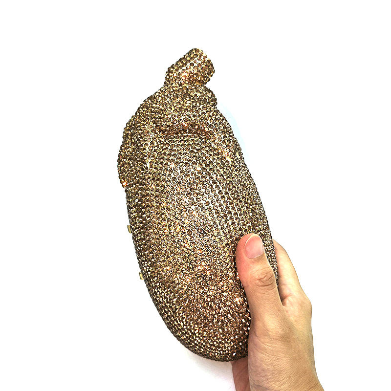 Sparkly Eggplant Clutch 