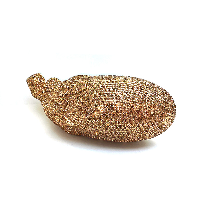 Sparkly Eggplant Clutch 