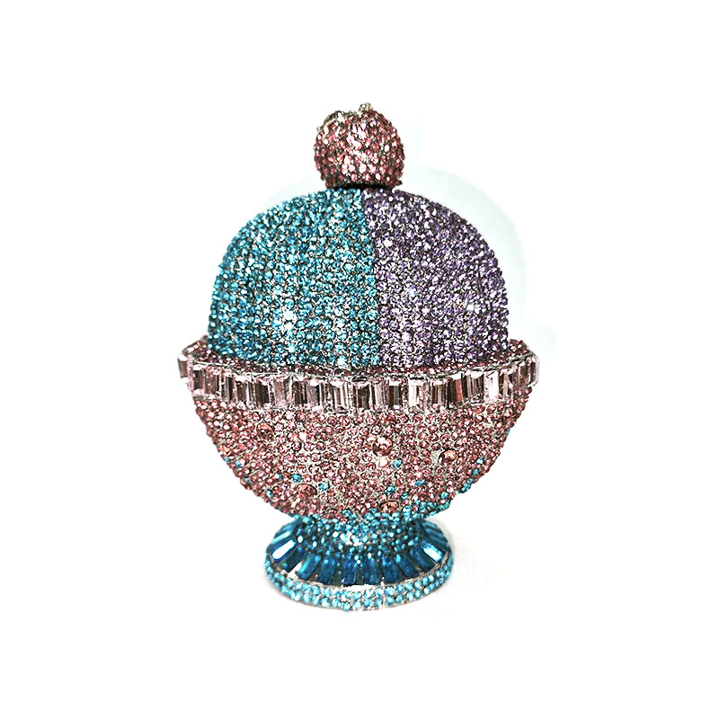 Sparkling Ice Cream Crystal Clutch