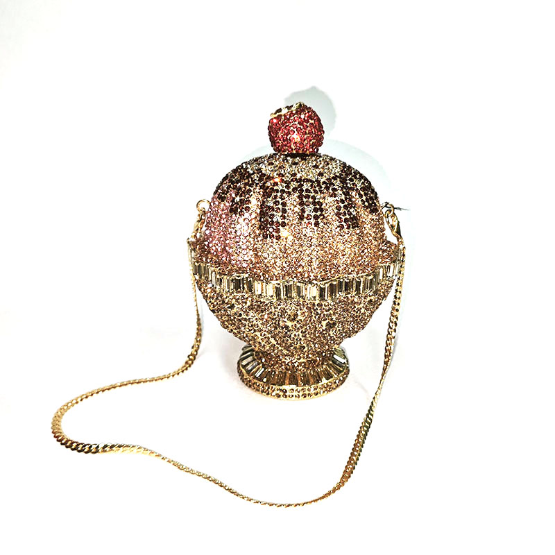 Sparkling Ice Cream Crystal Clutch