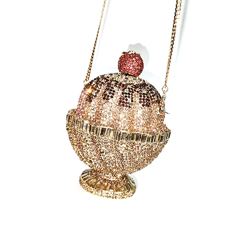 Sparkling Ice Cream Crystal Clutch