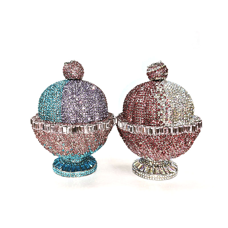 Sparkling Ice Cream Crystal Clutch