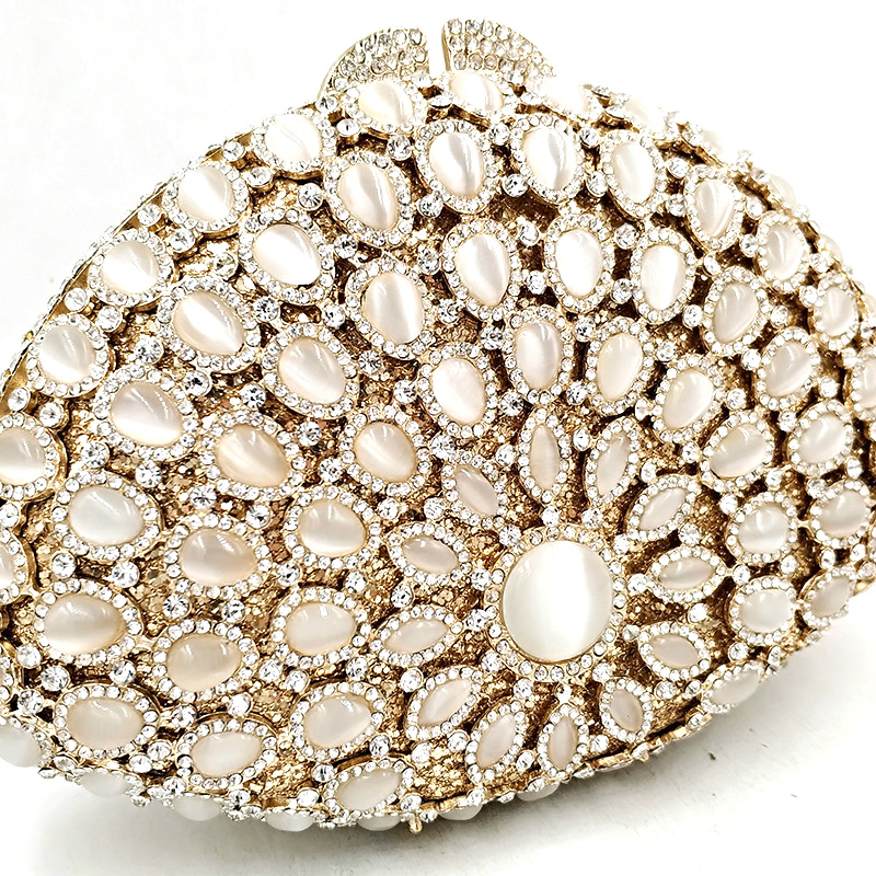 Shell Opal Stones Purse