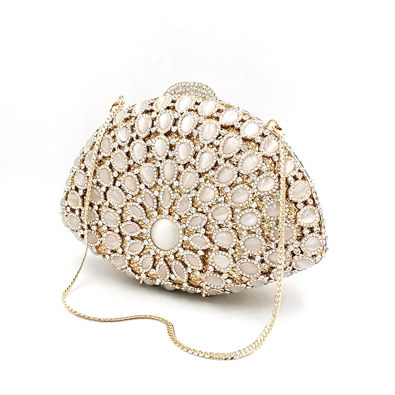 Shell Opal Stones Purse