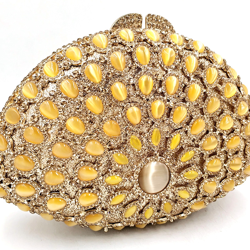 Shell Opal Stones Purse