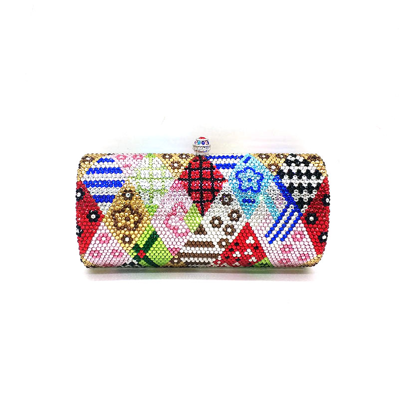Classical Full Crystal Clutch