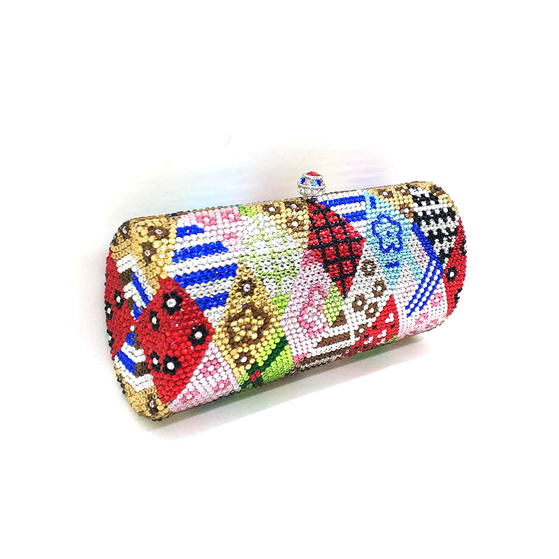 Classical Full Crystal Clutch