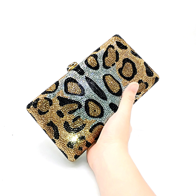 Tiger Stripes Crystal Clutch