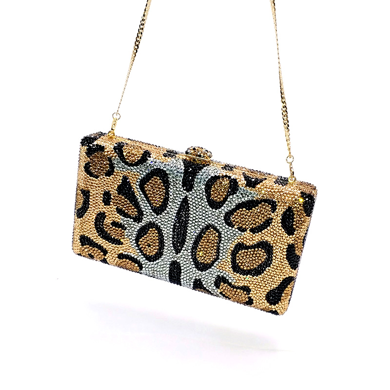 Tiger Stripes Crystal Clutch