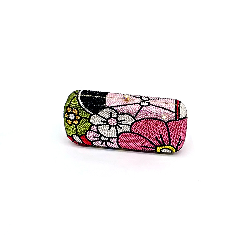 Cartoon Flower Crystal Clutch