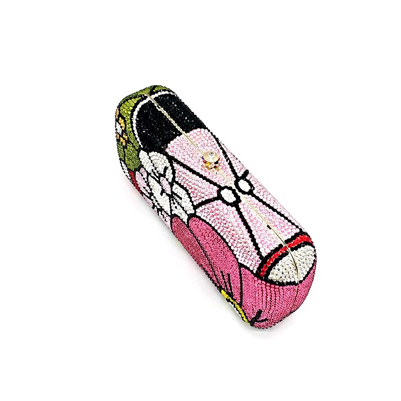 Cartoon Flower Crystal Clutch