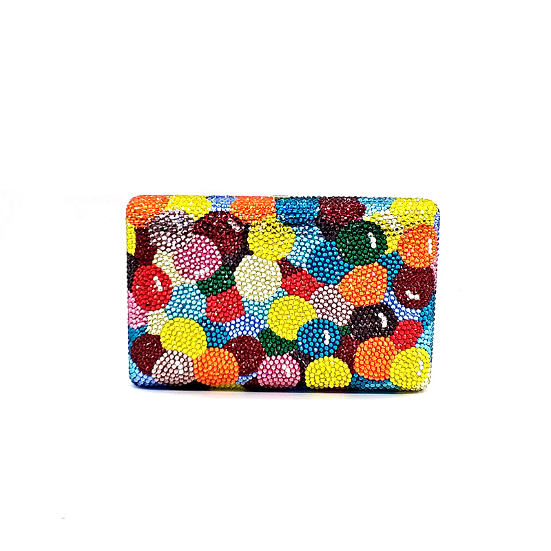 Colored Polka Dot Clutch