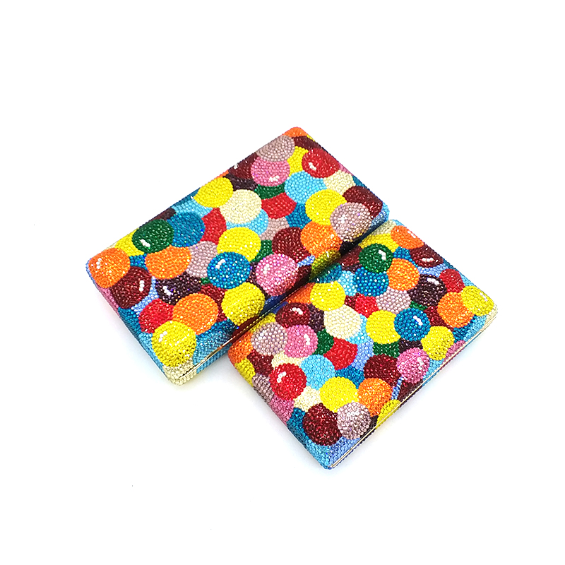Colored Polka Dot Clutch