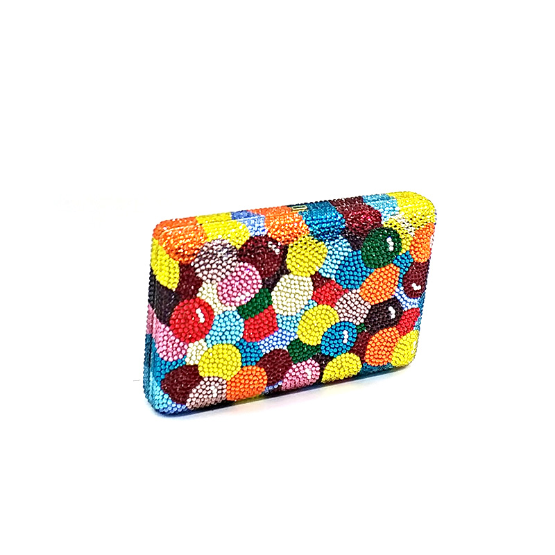 Colored Polka Dot Clutch