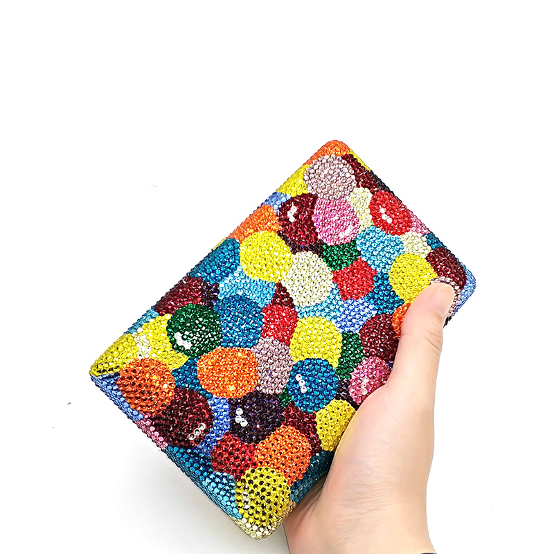 Colored Polka Dot Clutch