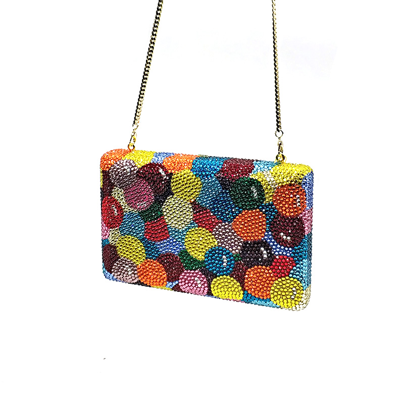 Colored Polka Dot Clutch