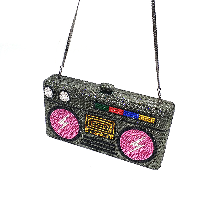 Recorder Crystal Clutch