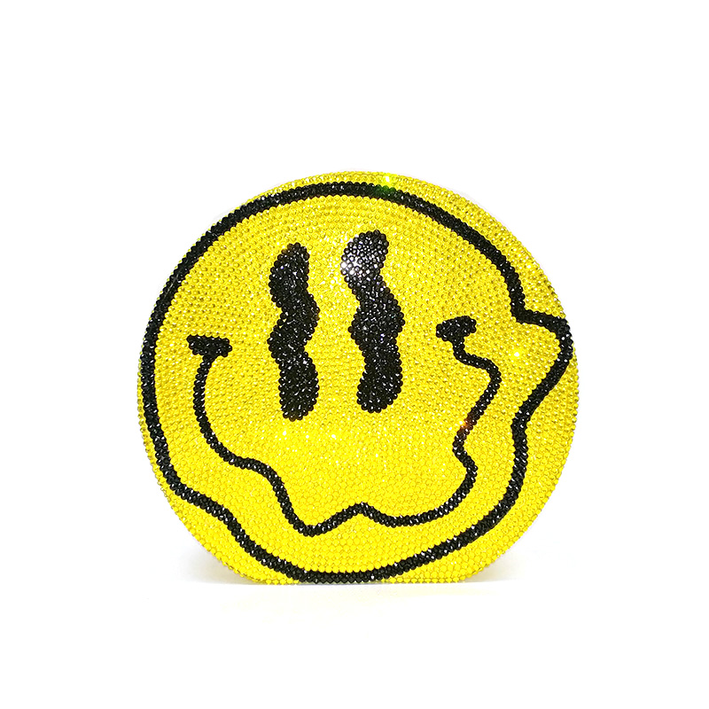 Smile Face Crystal Clutch
