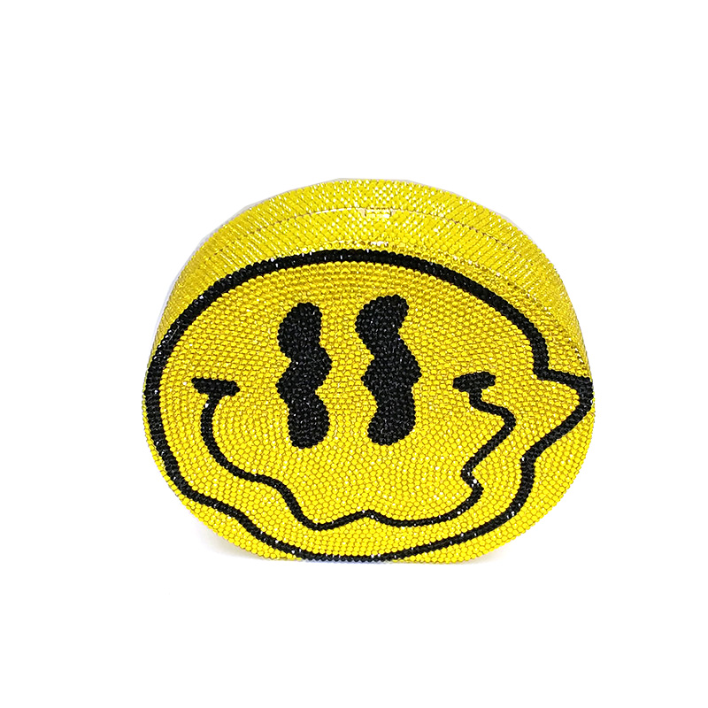 Smile Face Crystal Clutch