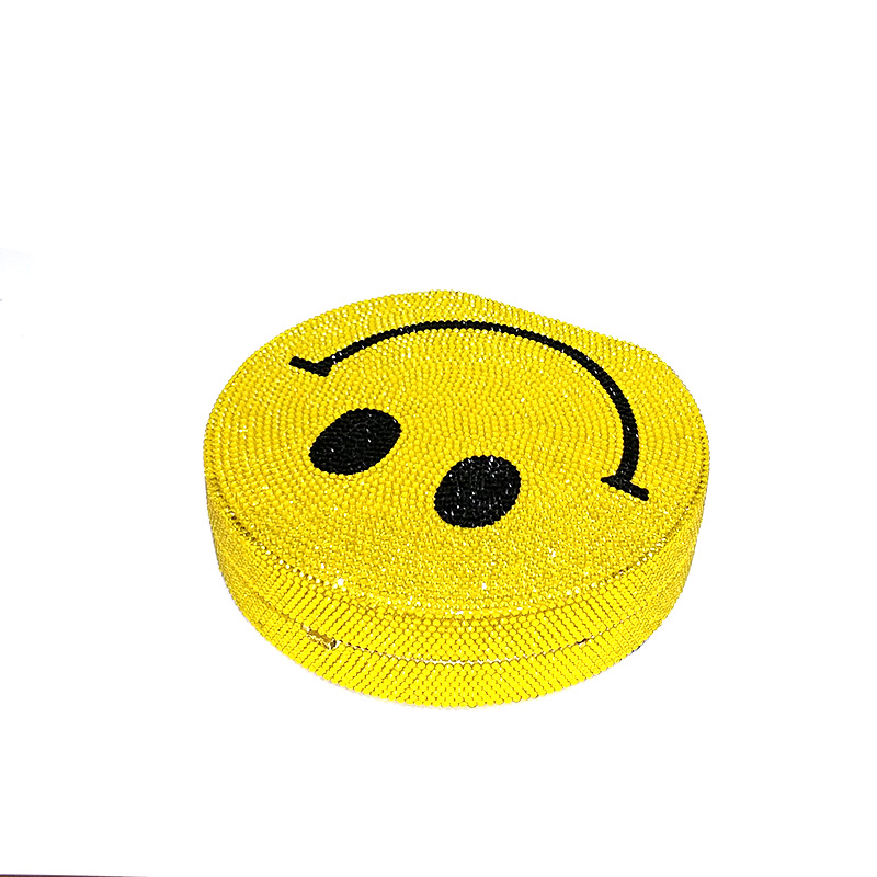 Smile Face Crystal Clutch