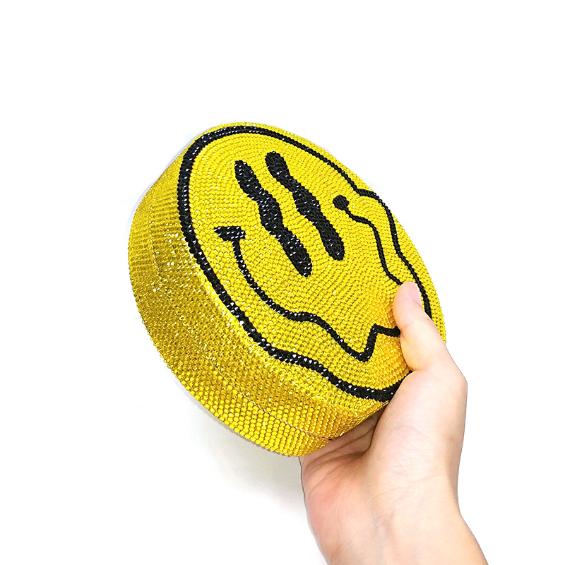 Smile Face Crystal Clutch