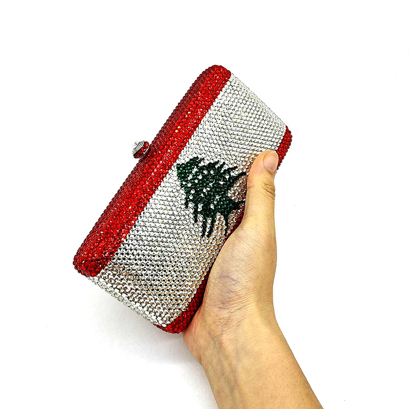 Lebanon flag Crystal Bag